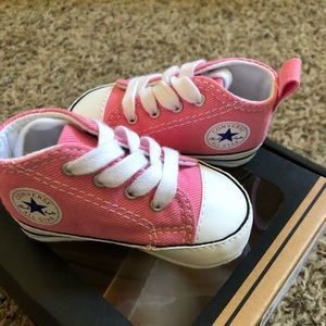 Pink baby converse